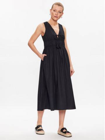 Seafolly Літня сукня Sunbreak Poplin 54878-DR Чорний Regular Fit Seafolly Літня сукня Sunbreak Poplin 54878-DR Чорний Regular Fit