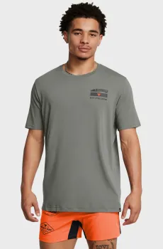 Мужская серая футболка UA Pjt Rck 60/40S SS 4 Tools Серый S Under Armour 1386909-709