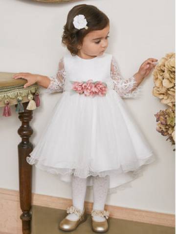 Abel & Lula Елегантне плаття 5509 Білий Regular Fit Abel & Lula Елегантне плаття 5509 Білий Regular Fit
