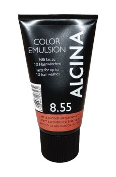 Уценка! Оттеночная эмульсия для волос Alcina Color Emulsion 8.55 Light Blonde Intense Red, 150 мл