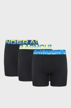 Мужские черные боксеры (3 шт) UA PERFORMANCE COTTON - OMBRE WB 6 Черный XL Under Armour 6018840-001