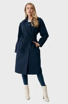 Женский темно-синий тренч Синий L Mexx MF006801841W