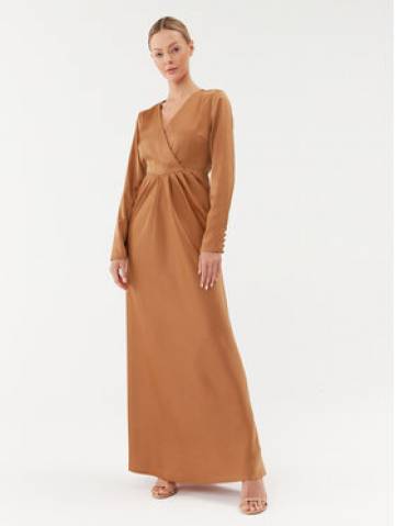 YAS Вечірня сукня 26031520 Коричневий Regular Fit YAS Вечірня сукня 26031520 Коричневий Regular Fit