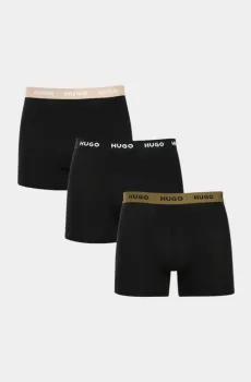 Мужские черные боксерки Черный S HUGO 10064