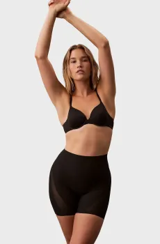 Женские черные моделирующие шорты MID THIGH Черный XL Calvin Klein LV00QF8168