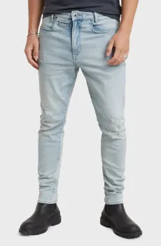 Мужские голубые джинсы D-Staq 3D Slim Голубой 38-34 G-Star RAW D05385,D634