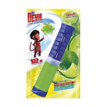 Туалетный точковый блок для унитаза Dr. Devil Лаймовый твистер, 75 мл Туалетный точковый блок для унитаза Dr. Devil Лаймовый твистер, 75 мл