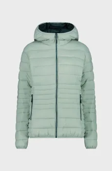 Женская мятная куртка FIX HOOD SORONA AURA FL Ментоловый 40 CMP 35K4076-E421