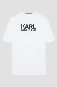 Мужская белая футболка Белый XXL Karl Lagerfeld 552235.755087;10