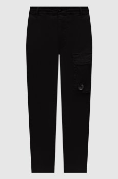 Черные брюки с патчем