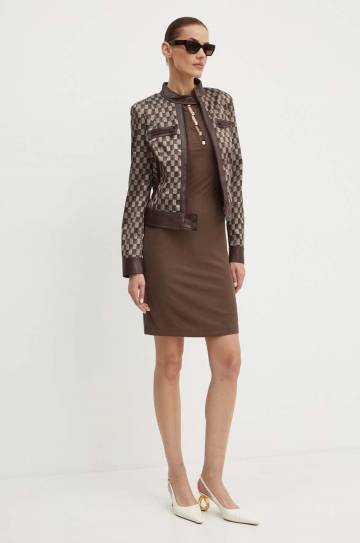 Платье Guess ELIS цвет коричневый mini расклешённое W4YK13 KAQL2 Платье Guess ELIS цвет коричневый mini расклешённое W4YK13 KAQL2