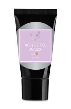 Уценка! Акрил-гель для ногтей Tufi Profi Premium Acrylic Gel UV/LED, 05 Карамель, 15 г