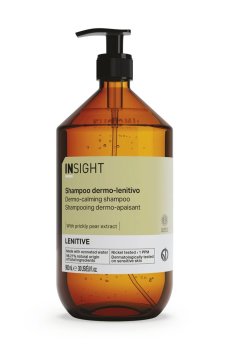 Дермо-успокаивающий шампунь для волос Insight Lenitive Dermo-Calming Shampoo, 900 мл (стекло)
