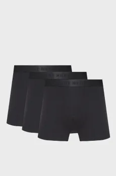 Мужские черные боксеры (3 шт) TRUNK Черный M Tommy Hilfiger UM0UM03755