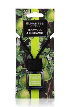 Ароматизатор для авто Elmantes Teakwood & Bergamot, 8 мл
