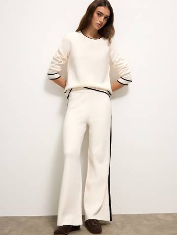 Mohito - Вязані штани - білий - M