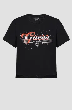 Женская черная футболка Черный XS Guess W3GI33.KB3P0;JBLK