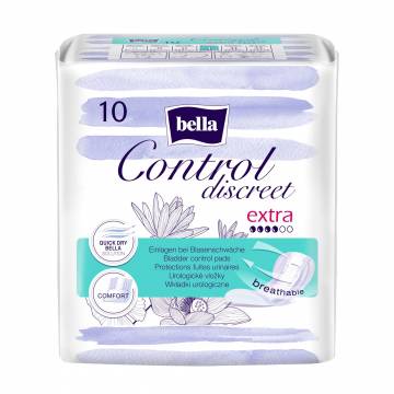 Урологические прокладки женские Bella Control Discreet Extra, 10 шт Урологические прокладки женские Bella Control Discreet Extra, 10 шт