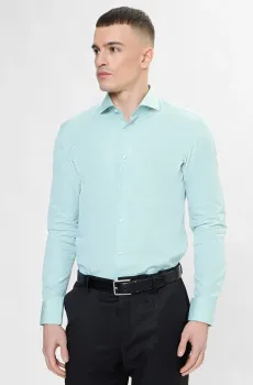 Мужская мятная рубашка Ментоловый 44 BOSS 50556505;373