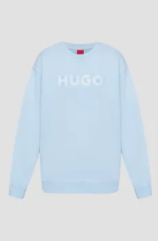 Женский голубой свитшот Голубой S HUGO 50512022;527