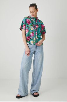 Рубашка с примесью льна Medicine