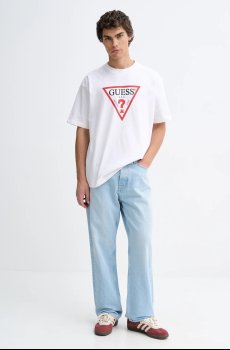 Хлопковая футболка Guess Jeans