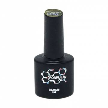 Светоотражающий гель-лак для ногтей Formula Profi Reflective Gold, 8 мл