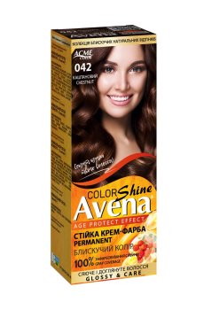 Cтойкая крем-краска для волос Acme Color Avena Shine Color 042 Каштановый, 133 мл