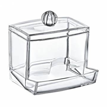 Контейнер для ватных палочек Boxup прозрачный, 8.8*10.5*6 см (FT-004)