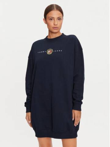Tommy Jeans Трикотажна сукня DW0DW18715 Cиній Relaxed Fit Tommy Jeans Трикотажна сукня DW0DW18715 Cиній Relaxed Fit
