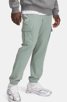 Мужские мятные спортивные брюки UA Vibe Woven Cargo Pants Ментоловый 3XL Under Armour 1386558-348