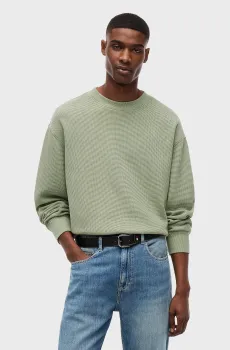 Мужской оливковый свитшот RLX WASHED WAFFLE CREW EXT Оливковый L Tommy Jeans DM0DM23126