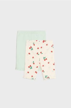 Короткі лосини з воланами 2 упаковки - кремовий