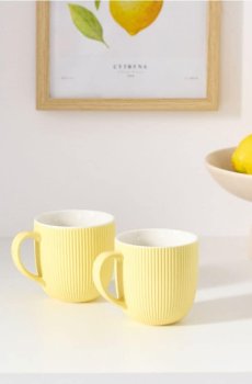 Кружки 2 упаковки - світло-жовтий
