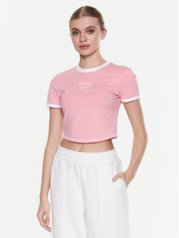 Guess Футболка Signature V3GI02 KBNW0 Рожевий Slim Fit Guess Футболка Signature V3GI02 KBNW0 Рожевий Slim Fit