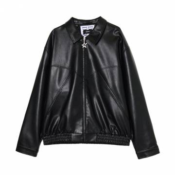 Cropp - Куртка зі штучної шкіри - чорний Cropp - Куртка зі штучної шкіри - чорний
