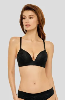 Женский черный бюстгальтер Черный 80D MARC&ANDRE A8-2045
