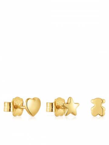 TOUS Набір з 3 пар сережок Bold Motif 1004102700 Золотий TOUS Набір з 3 пар сережок Bold Motif 1004102700 Золотий