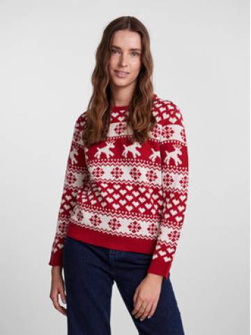 Pieces Светр 17121018 Червоний Regular Fit Pieces Светр 17121018 Червоний Regular Fit