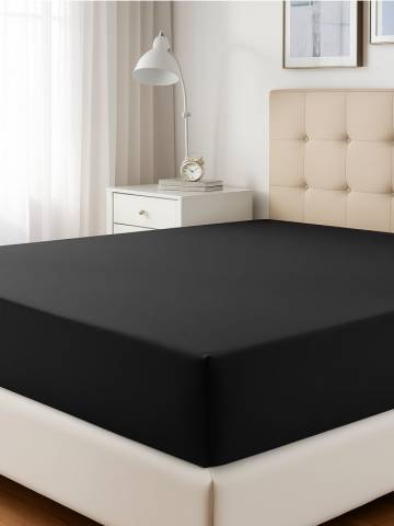 Простирадло з гумкою - темно-сірий Простирадло з гумкою - темно-сірий