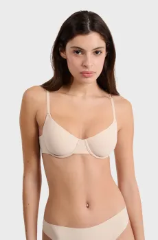 Женский бежевый бюстгальтер с мягкой чашкой PURE FIT WE CARE Бежевый 80B Etam 6531808
