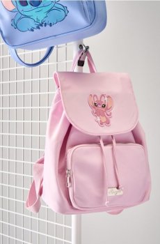 рюкзак з кишенею Stitch - пастельний рожевий