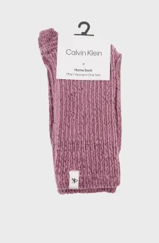 Женские сиреневые носки BOOT RIB Сиреневый ONESIZE Calvin Klein 701241810