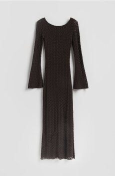 Reserved - Сукня жіноча - темно коричневий - 669HS-89X