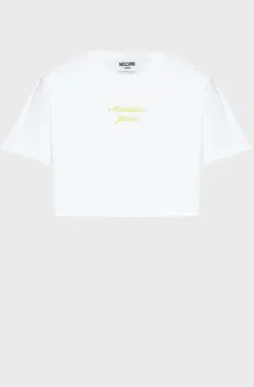 Женская белая футболка Белый XS Moschino J0711.3234;2001