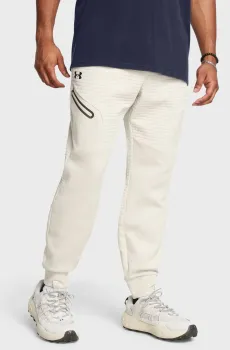 Мужские белые спортивные брюки UA Unstoppable Flc Txtr Jrg Белый S Under Armour 1386544-110