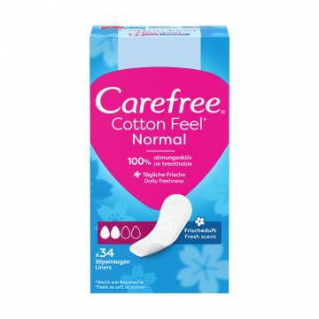 Ежедневные гигиенические прокладки Carefree Cotton Feel Normal, 34 шт Ежедневные гигиенические прокладки Carefree Cotton Feel Normal, 34 шт
