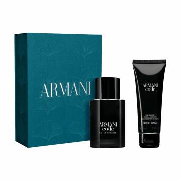 Парфюмированный набор мужской Giorgio Armani Armani Code (туалетная вода, 50 мл + гель для душа, 75 мл) Парфюмированный набор мужской Giorgio Armani Armani Code (туалетная вода, 50 мл + гель для душа, 75 мл)