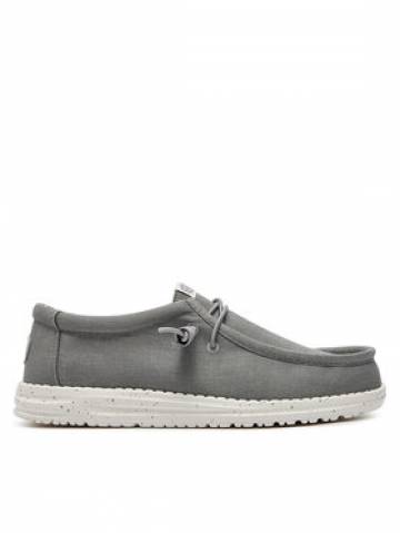 Hey Dude Мокасини Wally Canvas 40700-007 Сірий Hey Dude Мокасини Wally Canvas 40700-007 Сірий