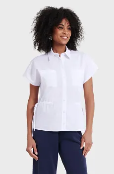 Женская белая рубашка Белый 40 Naf Naf CENC043